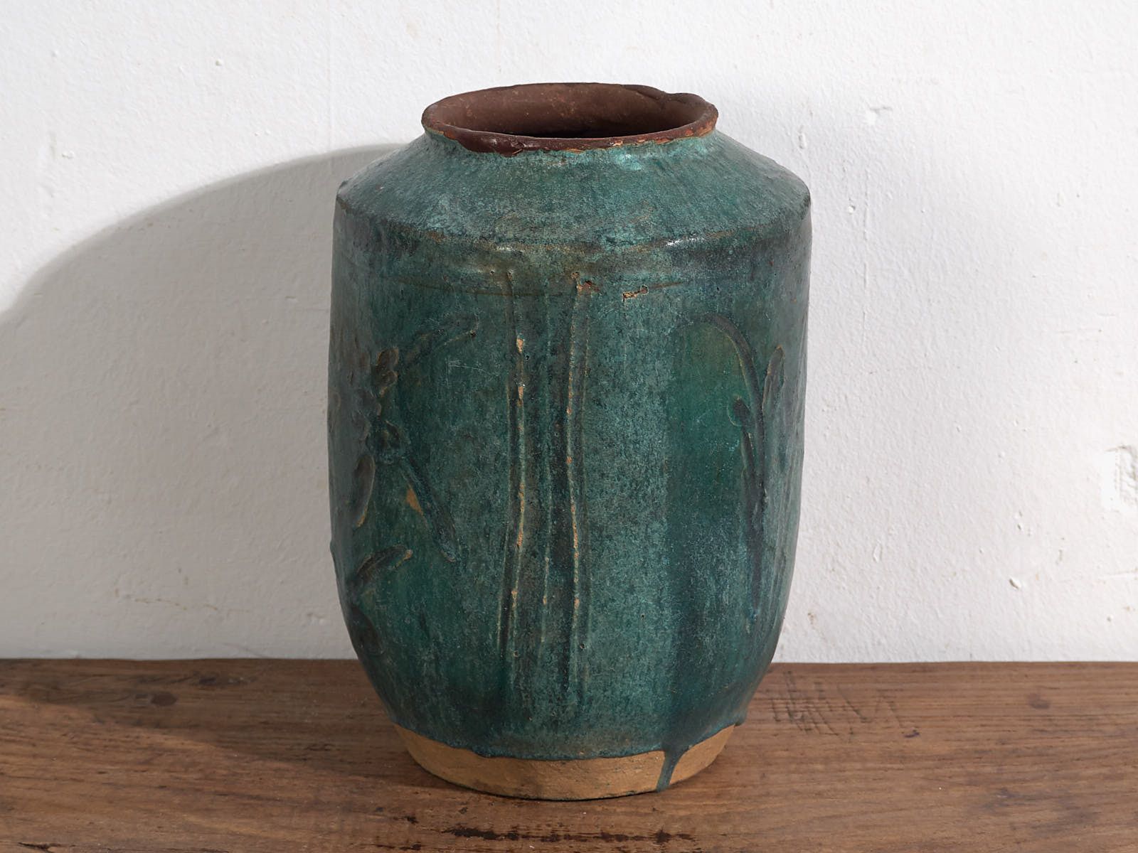 Antique Turquoise Green Vase (C.1820) #34 photo vinterior
