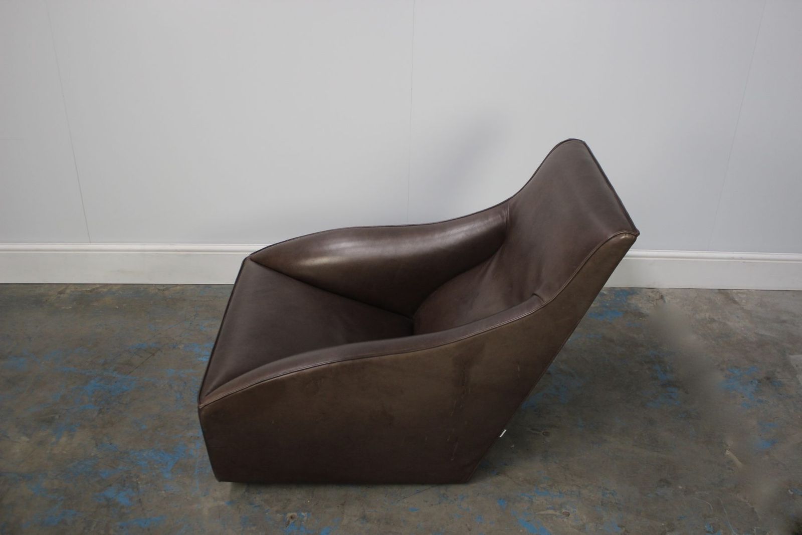 Peerless Molteni & C “Doda” Armchair In Dark Brown Leather photo buy