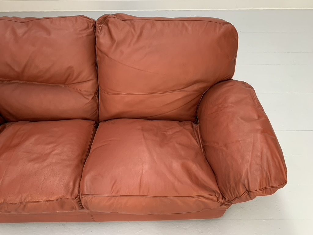 photo buy Poltrona Frau “Poppy” 2 Seat Sofa & Armchair – In Buffalo Leather