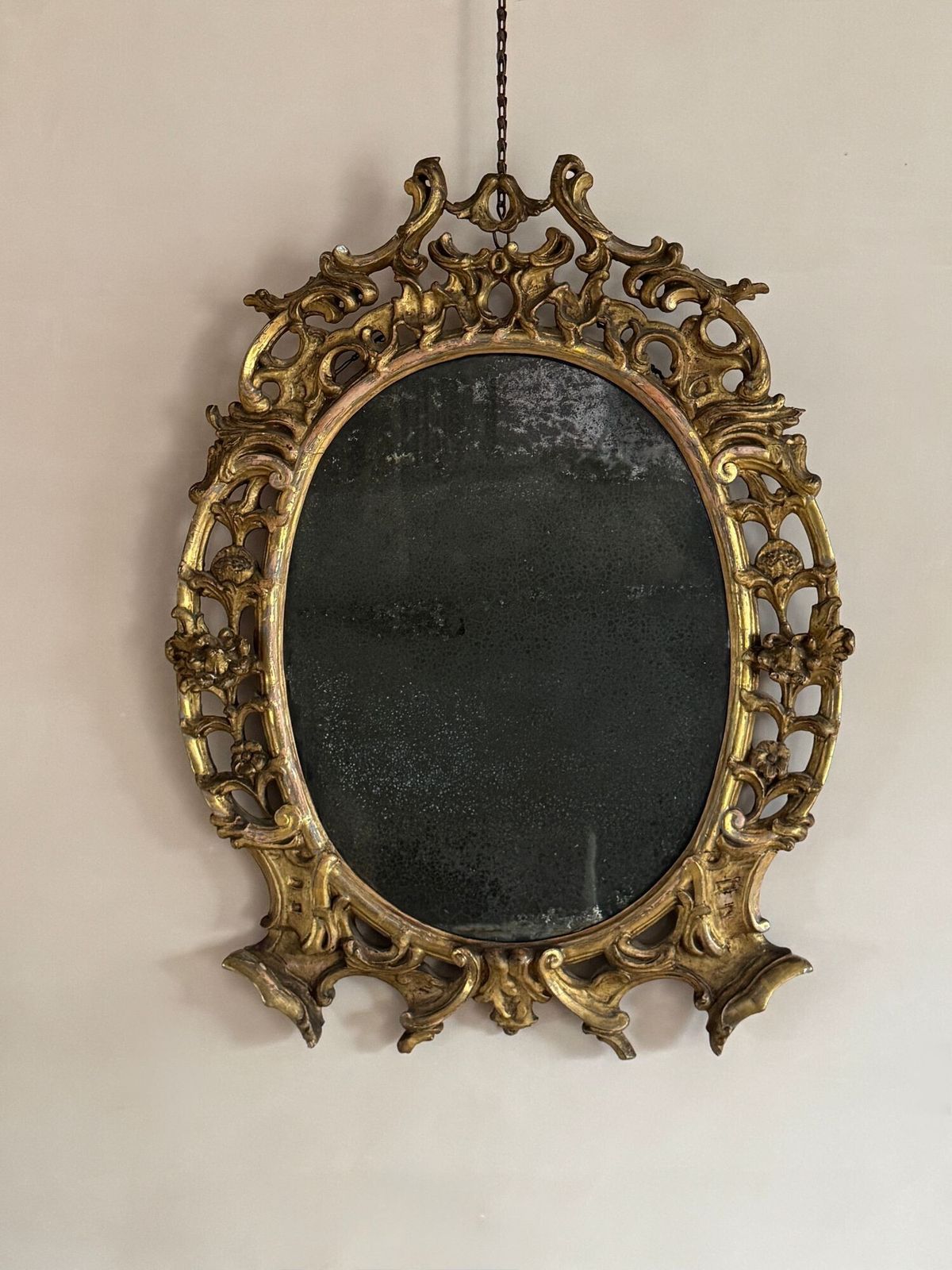 George III Period Carved Giltwood Mirror photo furniture