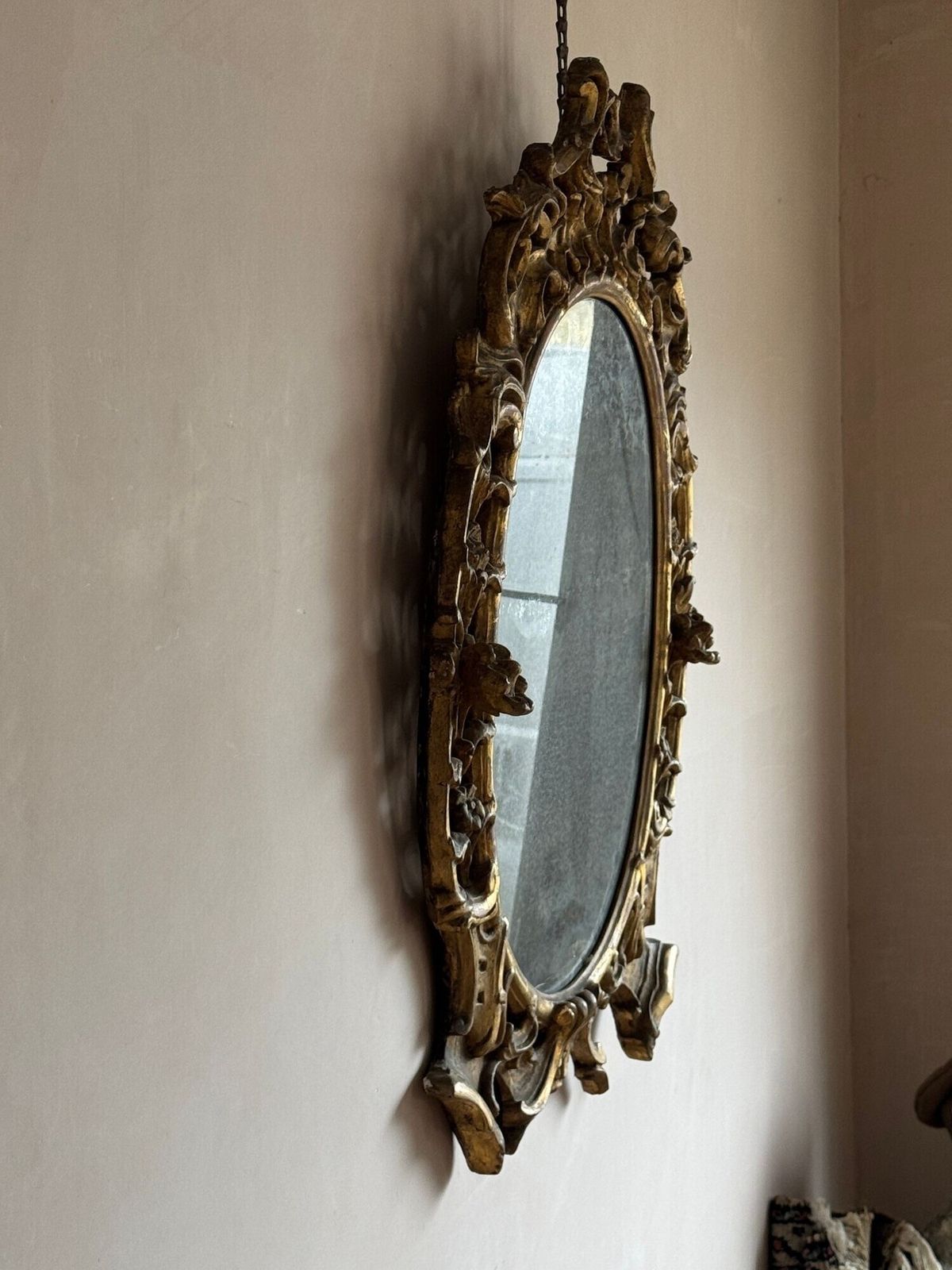 George III Period Carved Giltwood Mirror photo buy