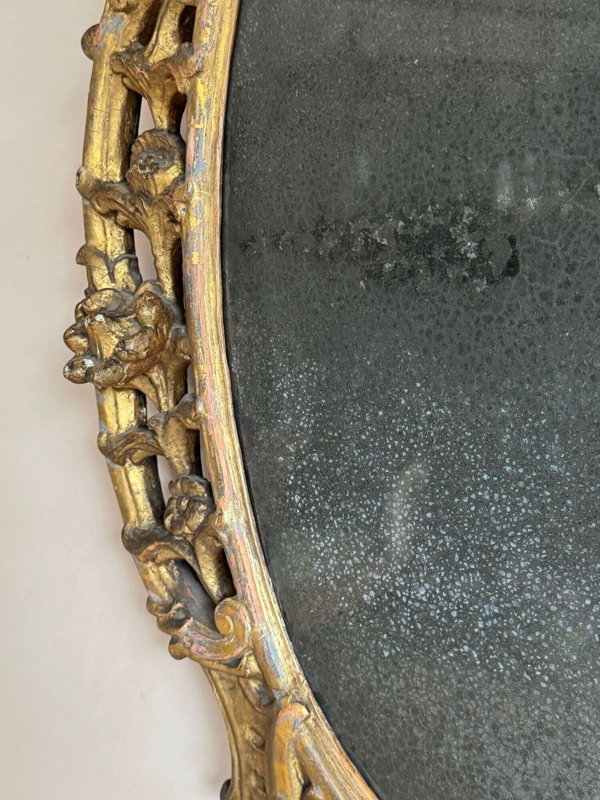 photo for sale George III Period Carved Giltwood Mirror