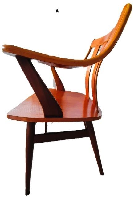 Vintage Pair Of Teak Armchairs 1950s   Excellent Condition photo furniture