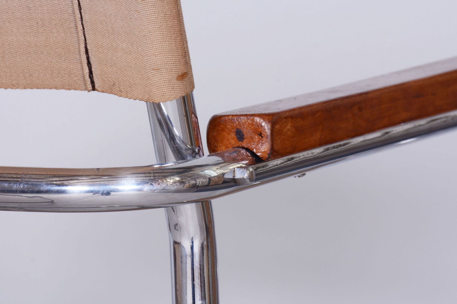 Restored Bauhaus Pair Of Chairs, Anton Lorenz, Mücke Melder, Czech, 1930s photo 2900.0