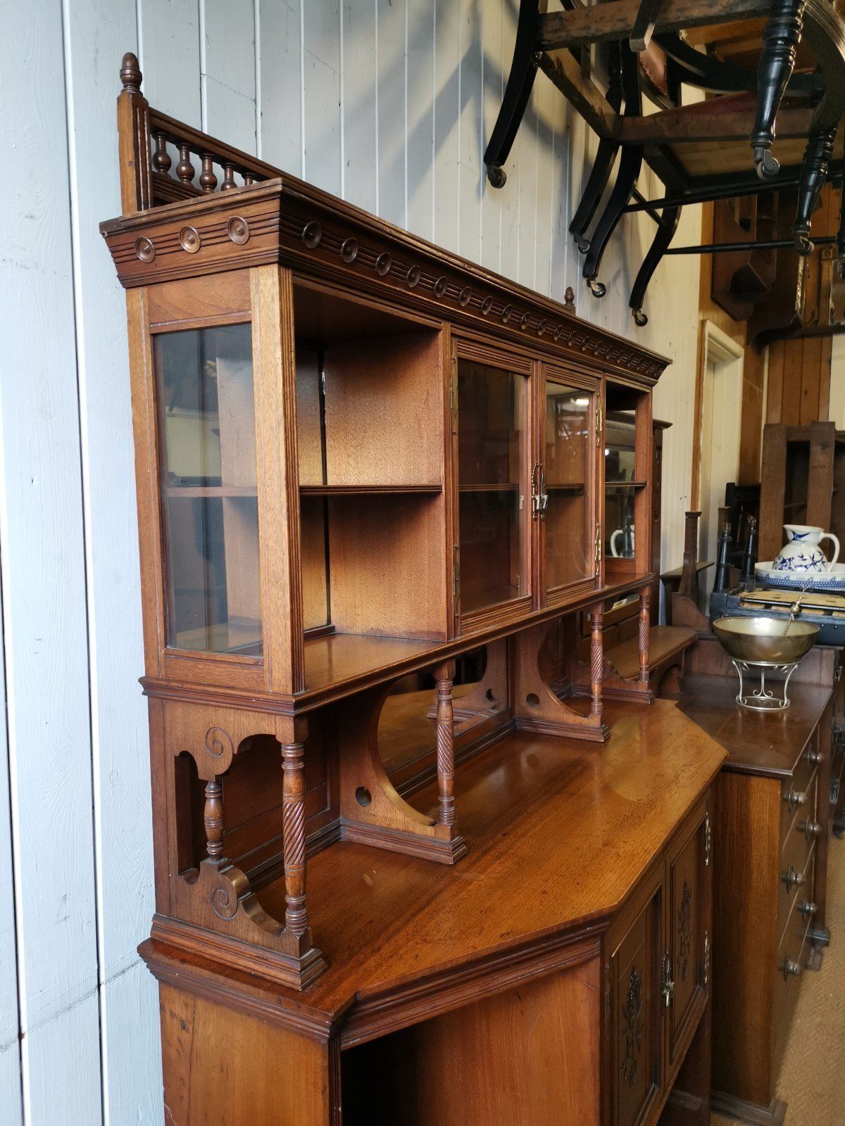 Gregory & Co, H W Batley Attri, An English Walnut Aesthetic Movement Sideboard photo Furniture
