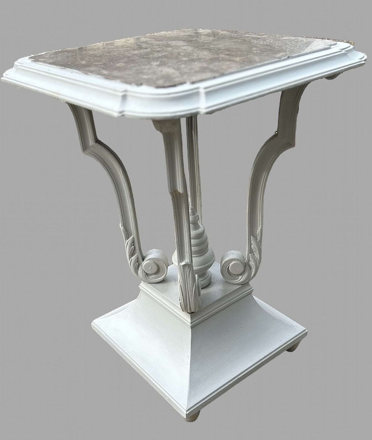 Unusual Victorian Carved Occasional Table With Marble Top, C.1880–1900 photo for sale