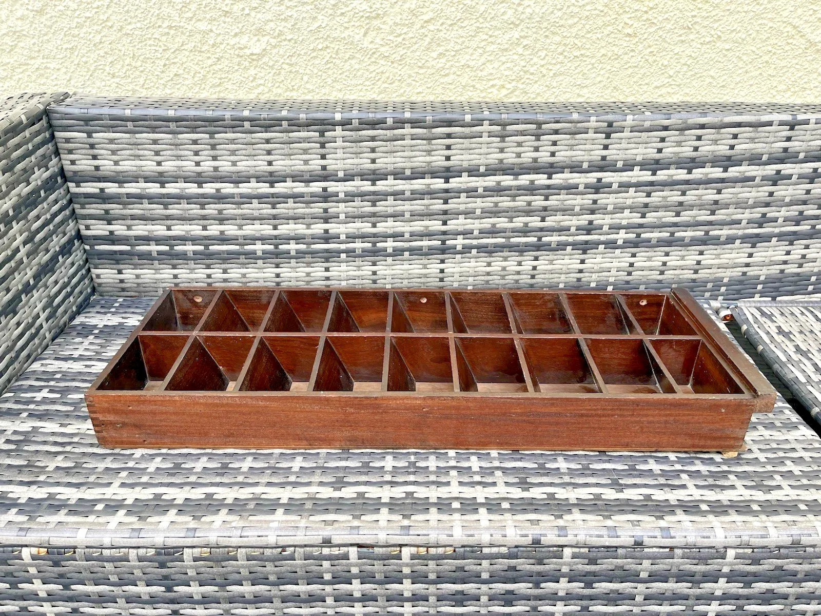 photo buy Vintage Wooden Pigeon 18 Hole Storage Rack Wall Unit Shelf Shop Display Cabinet