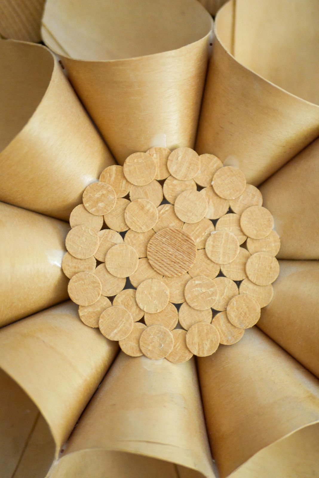 Zweedse Handgemaakte Houten Wandlampen, Set Van 2 photo buy