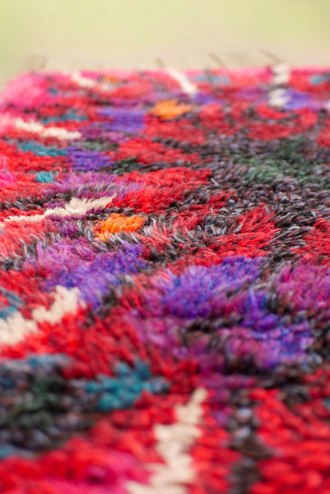 Vintage Swedish Tibet Rya Rug With Flower By Ingrid Jagarz For Mark Rya, 1960s photo 565.0