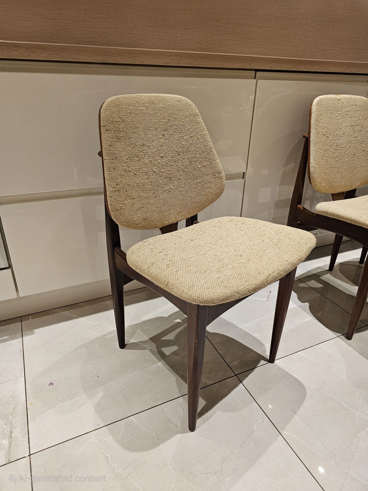 4x Elliots Of Newbury Mid Century Dining Chairs Teak Mcm Vintage