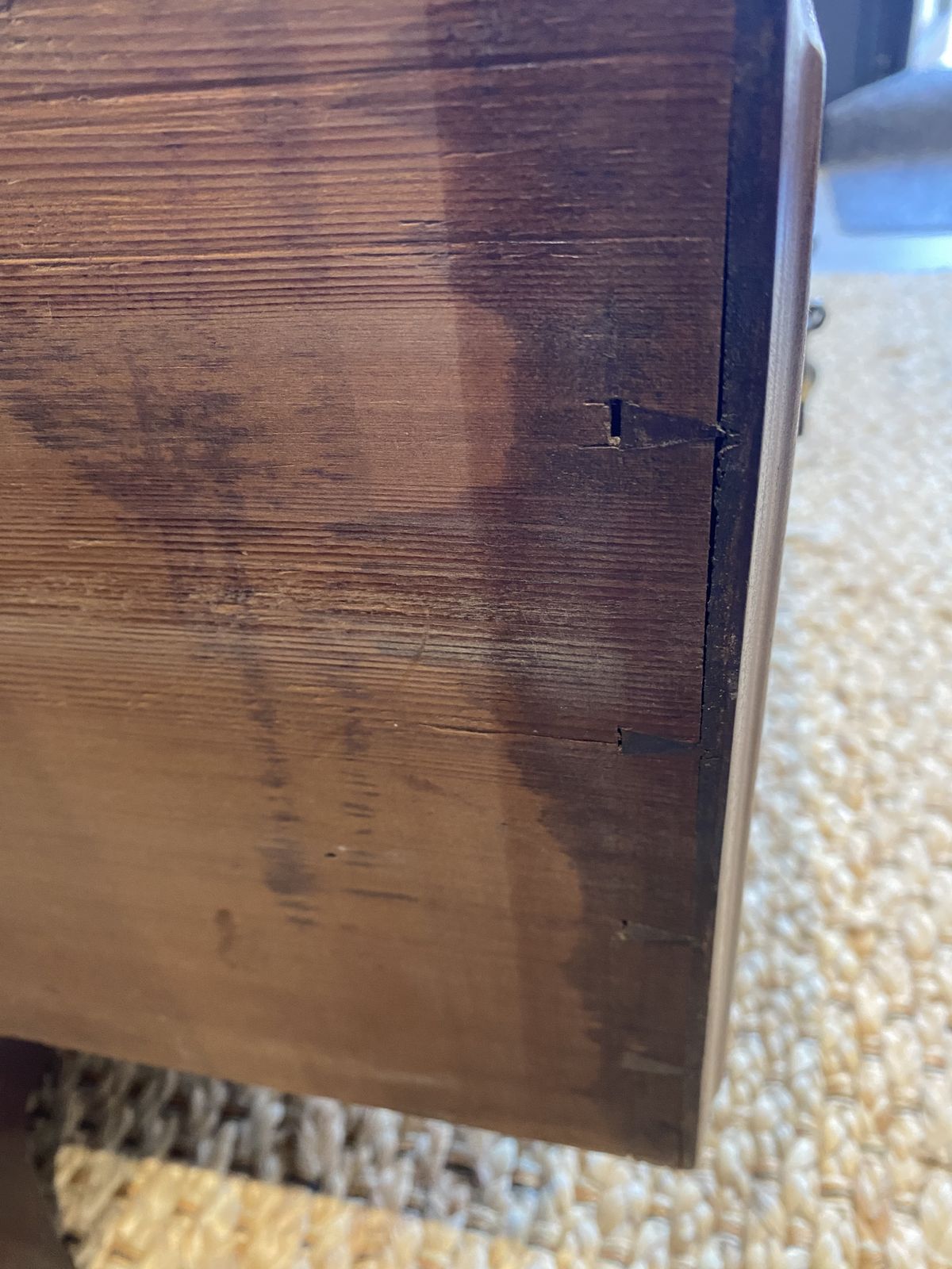 English Georgian Style Mahogany Hand Crafted Chest Of Drawers, Late 19th/Early 20th Century, photo for sale
