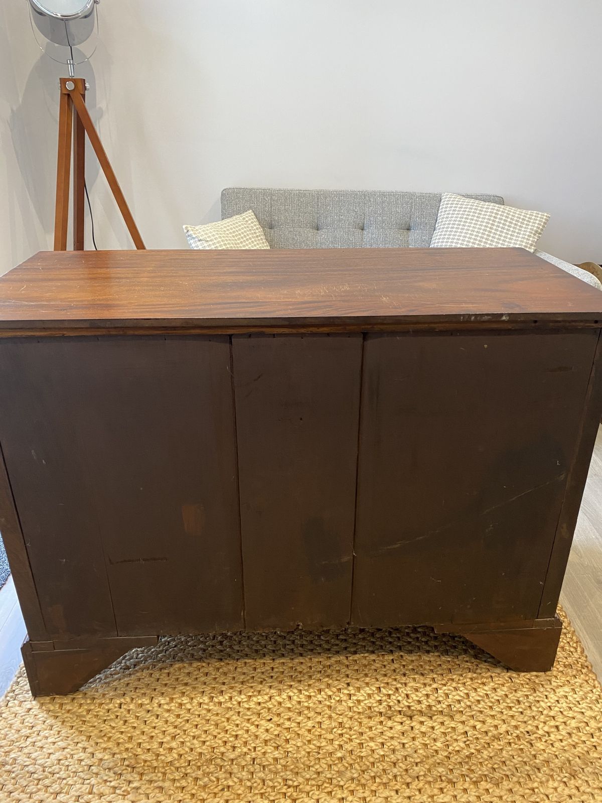English Georgian Style Mahogany Hand Crafted Chest Of Drawers, Late 19th/Early 20th Century, photo vinterior