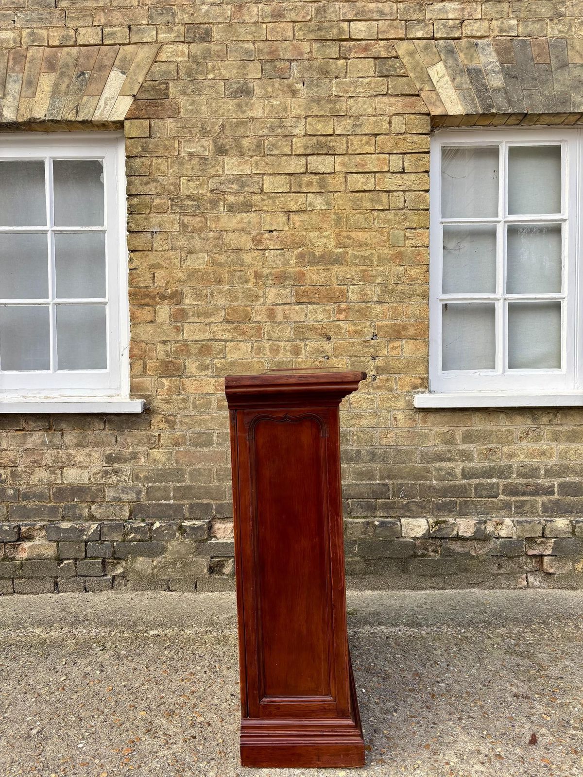 Victorian Stained Pine Glazed Dwarf Bookcase photo for sale