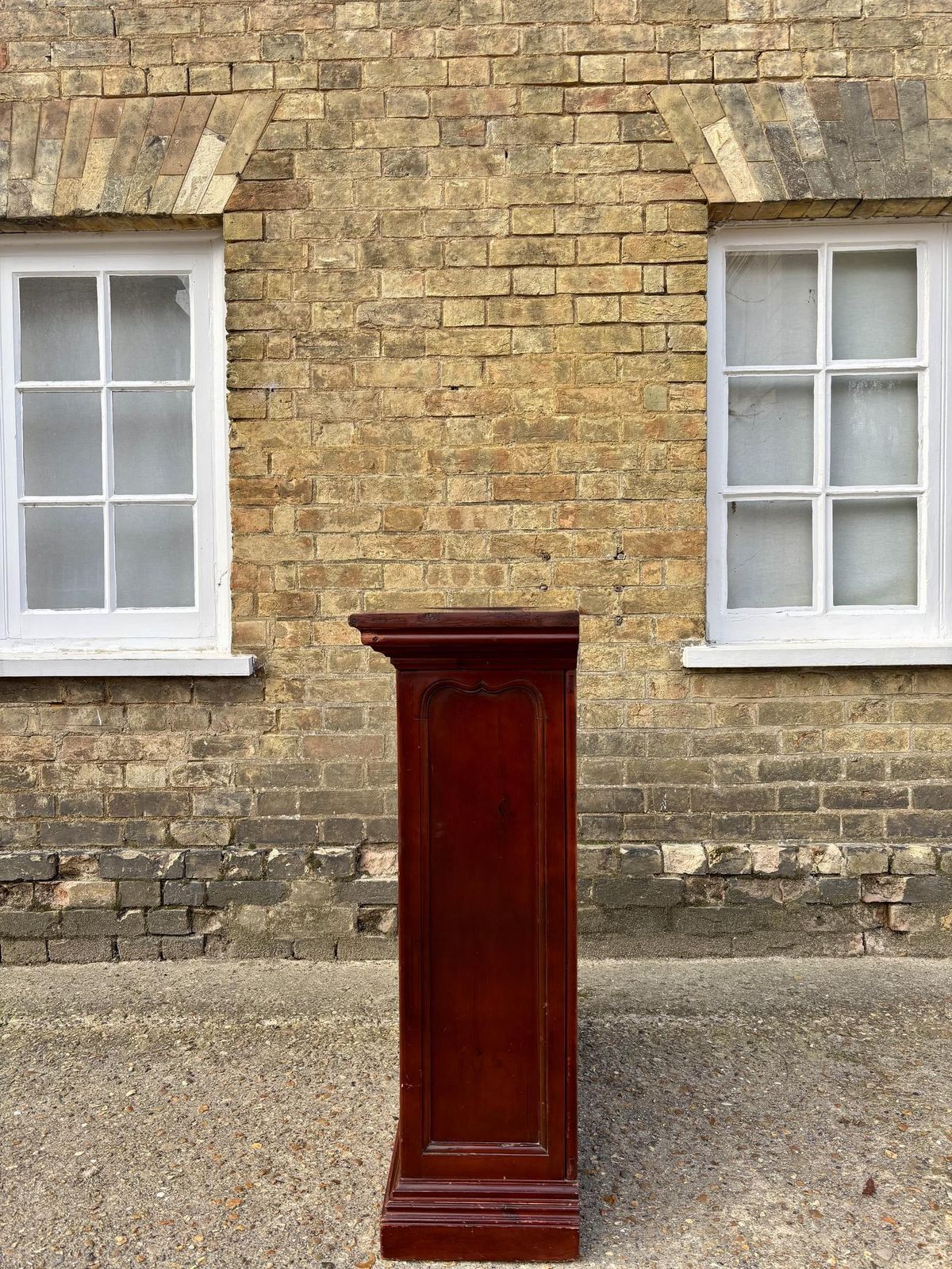 Victorian Stained Pine Glazed Dwarf Bookcase photo 295.0