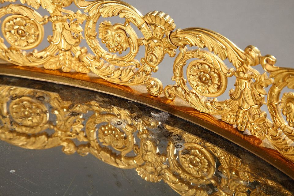 14000.0 Large Gilt Bronze Table Centerpiece, Restoration Period photo