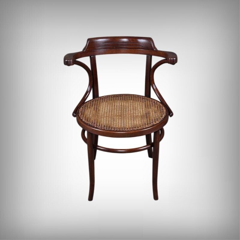Armchair In Bent Beechwood, Maison Baumann – Early 20th Century photo furniture