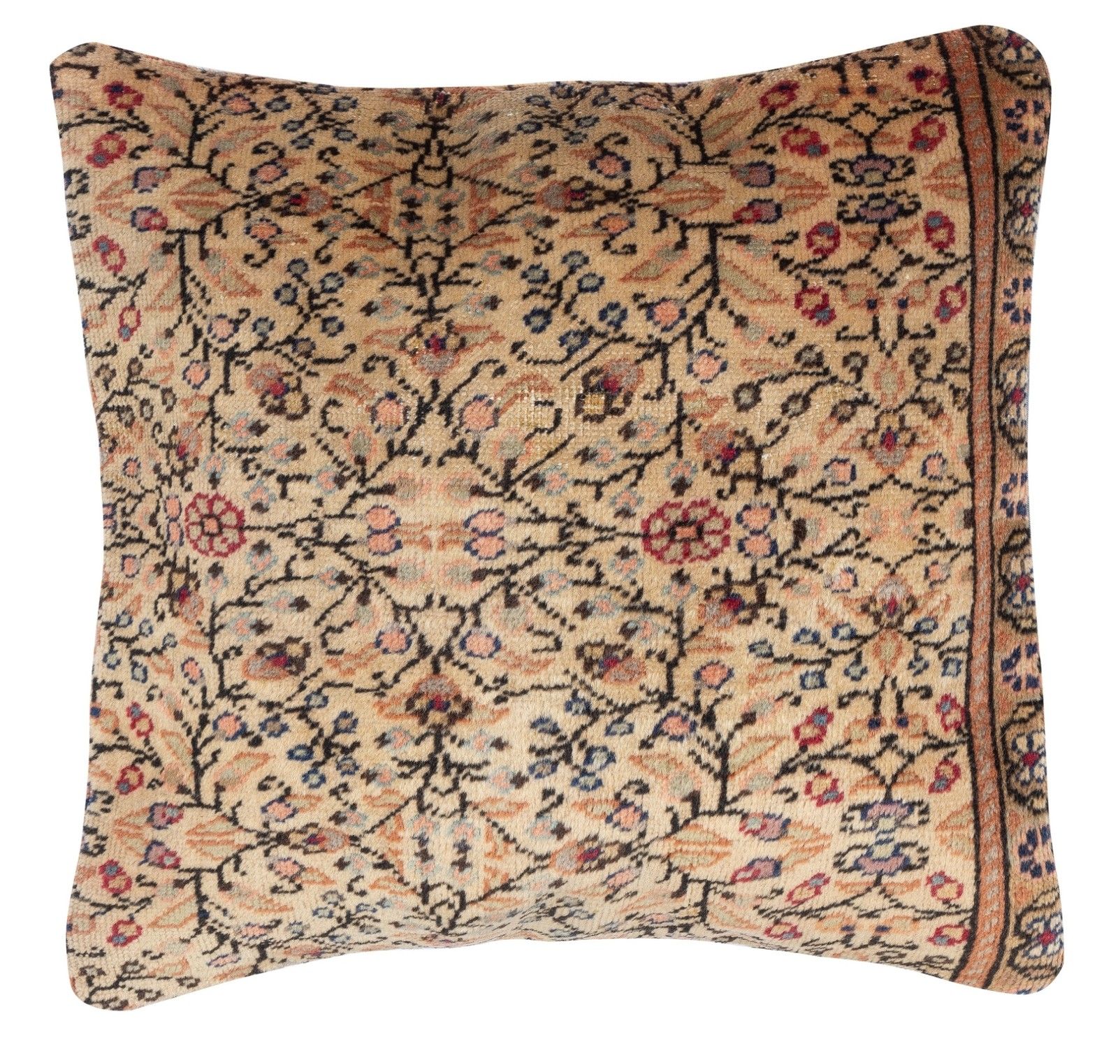 20"X20" Set Of 2 Hand Knotted Turkish Rug Cushion Covers. Rustic Throw Pillows photo for sale