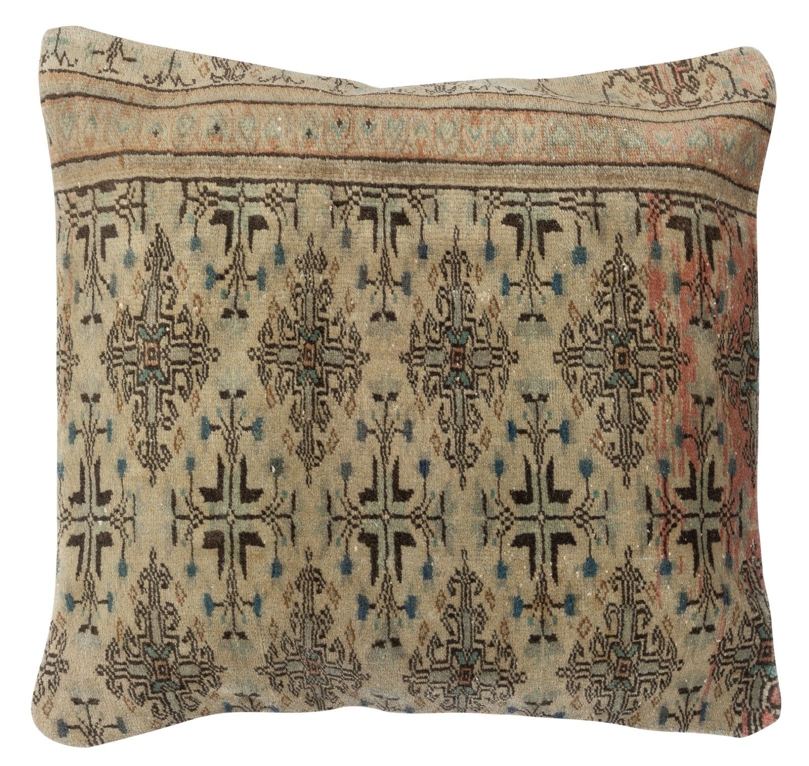 24"X24" Set Of 2 Vintage Toss Pillow Covers. Handmade Rug Cushion Covers photo furniture