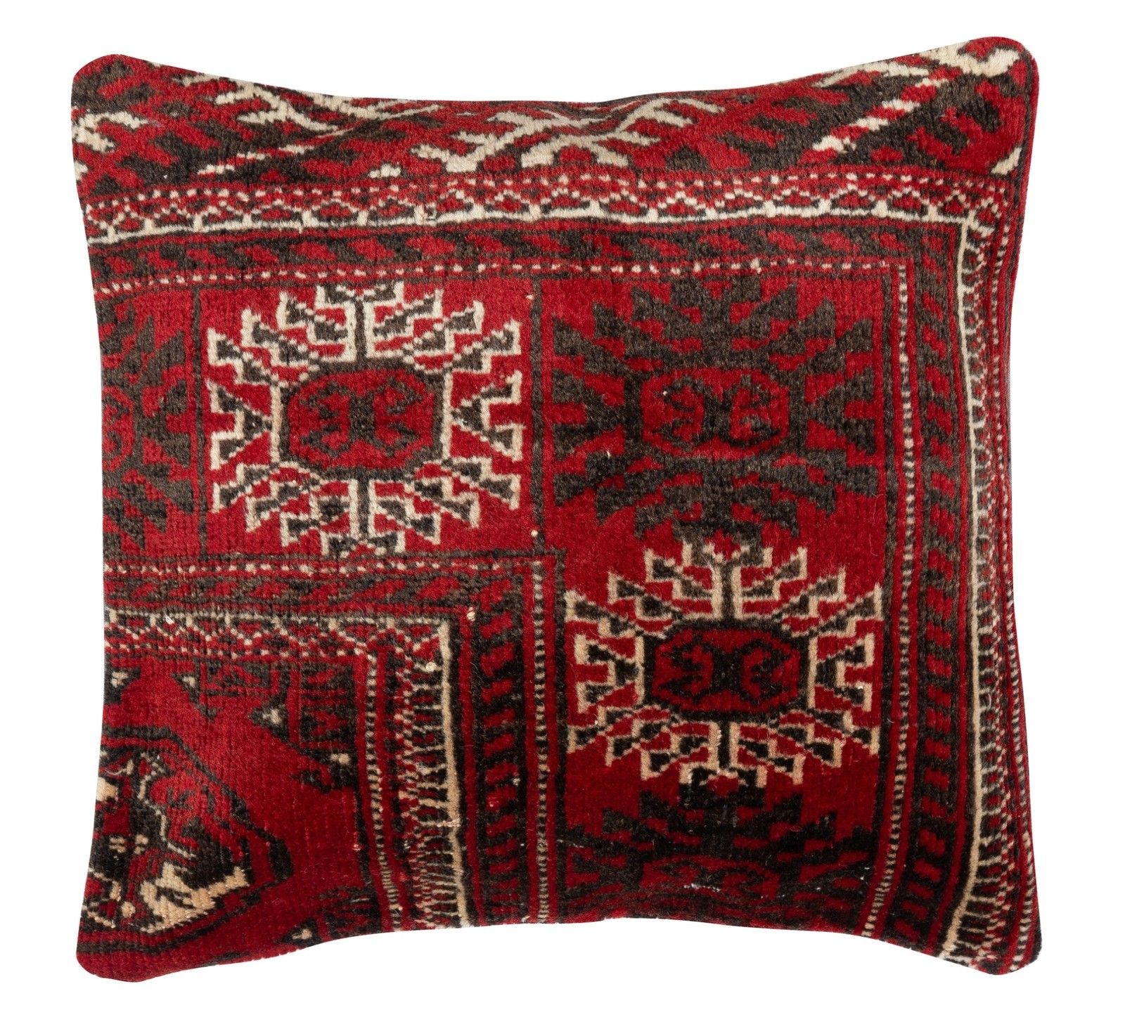 20"X20" Set Of 2 Rug Cushion Covers. Wool Pillowcases. Vintage Accent Pillows photo furniture