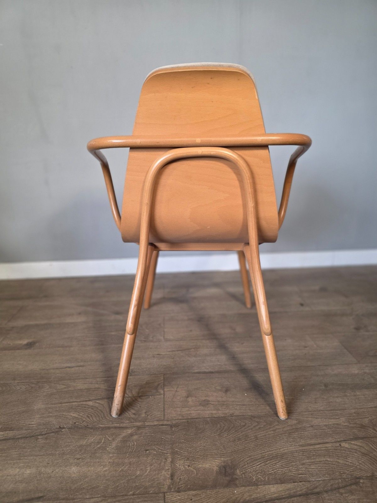 A Pair Of Ton Bentwood Armchairs photo vintage