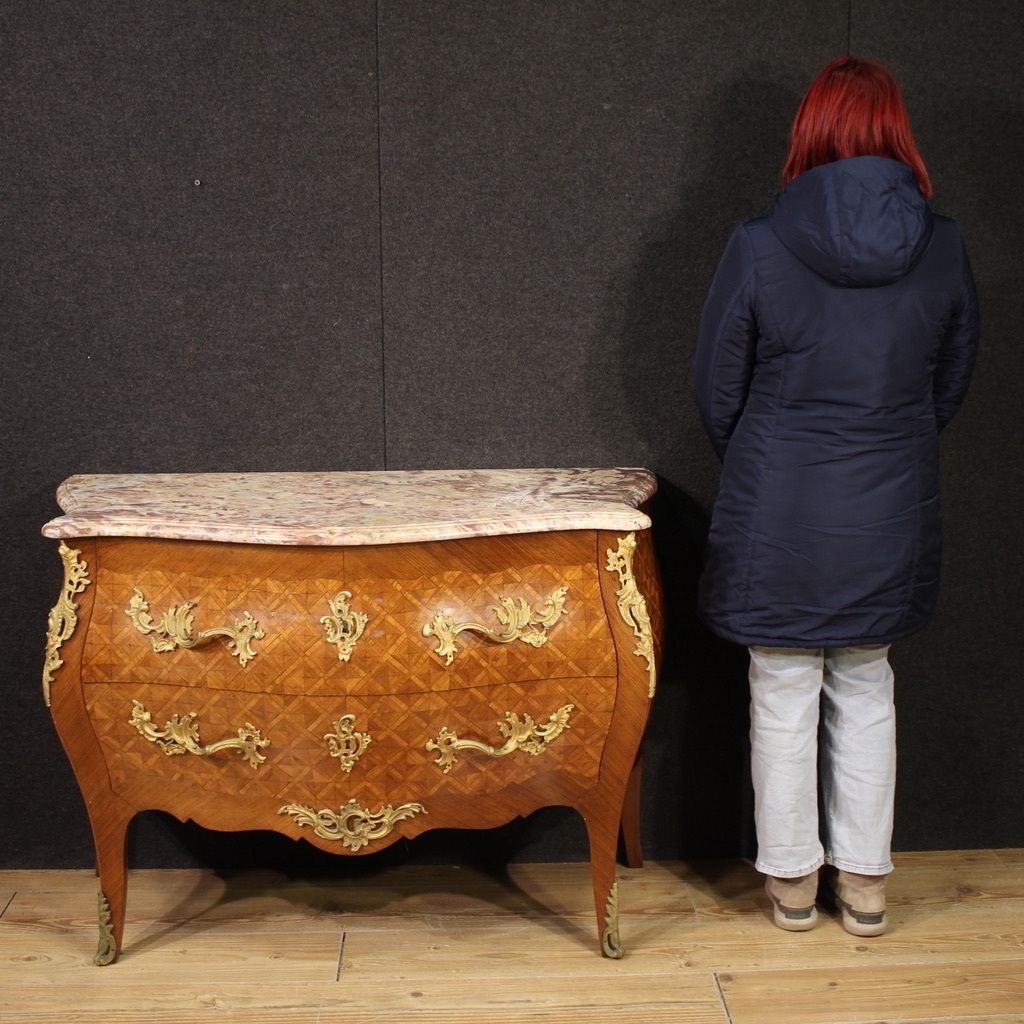 20th Century French Inlaid Dresser With Marble Top photo 4000.0