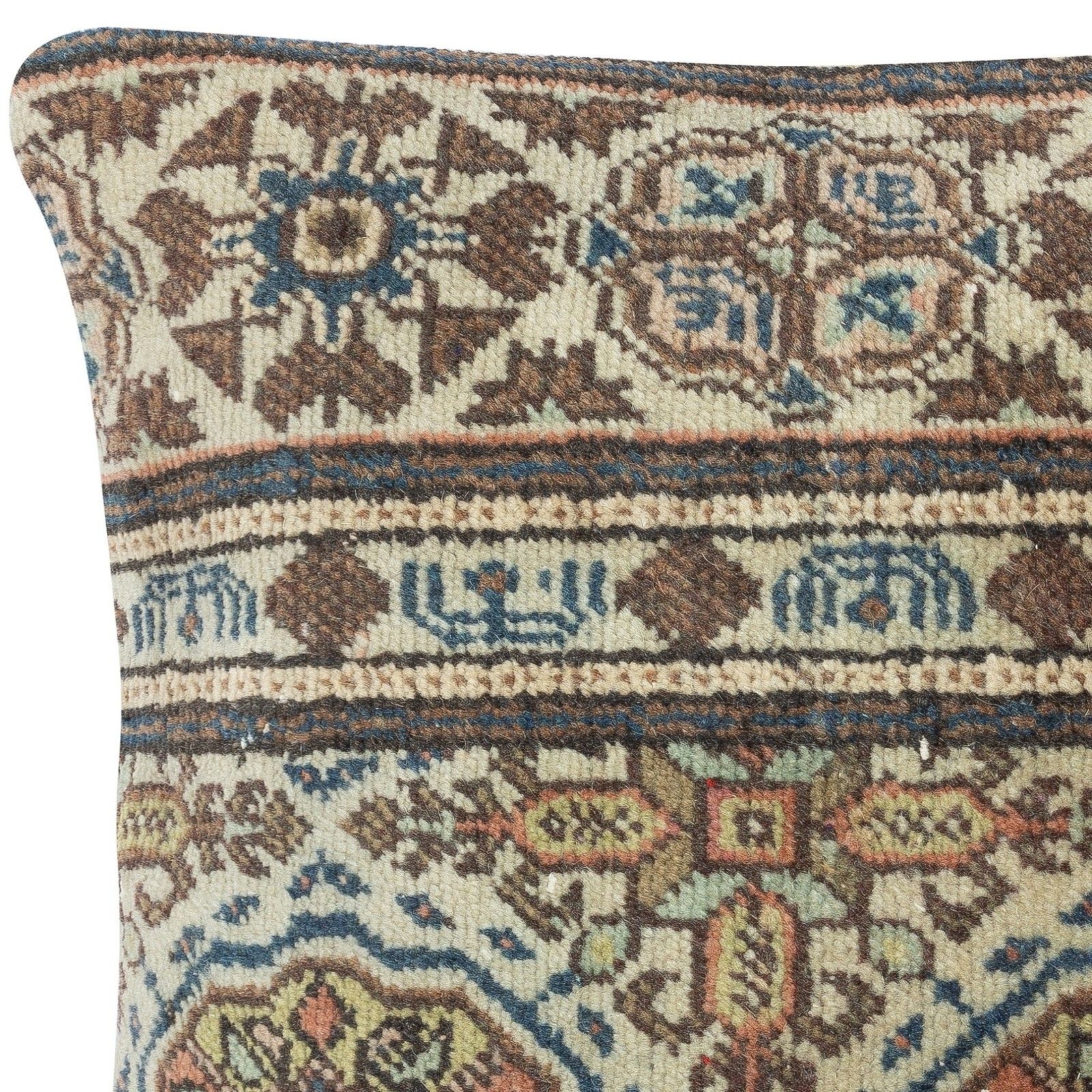 16"X16" Vintage Turkish Rug Pillowcase. Farmhouse Decor. Handmade Cushion Cover photo for sale