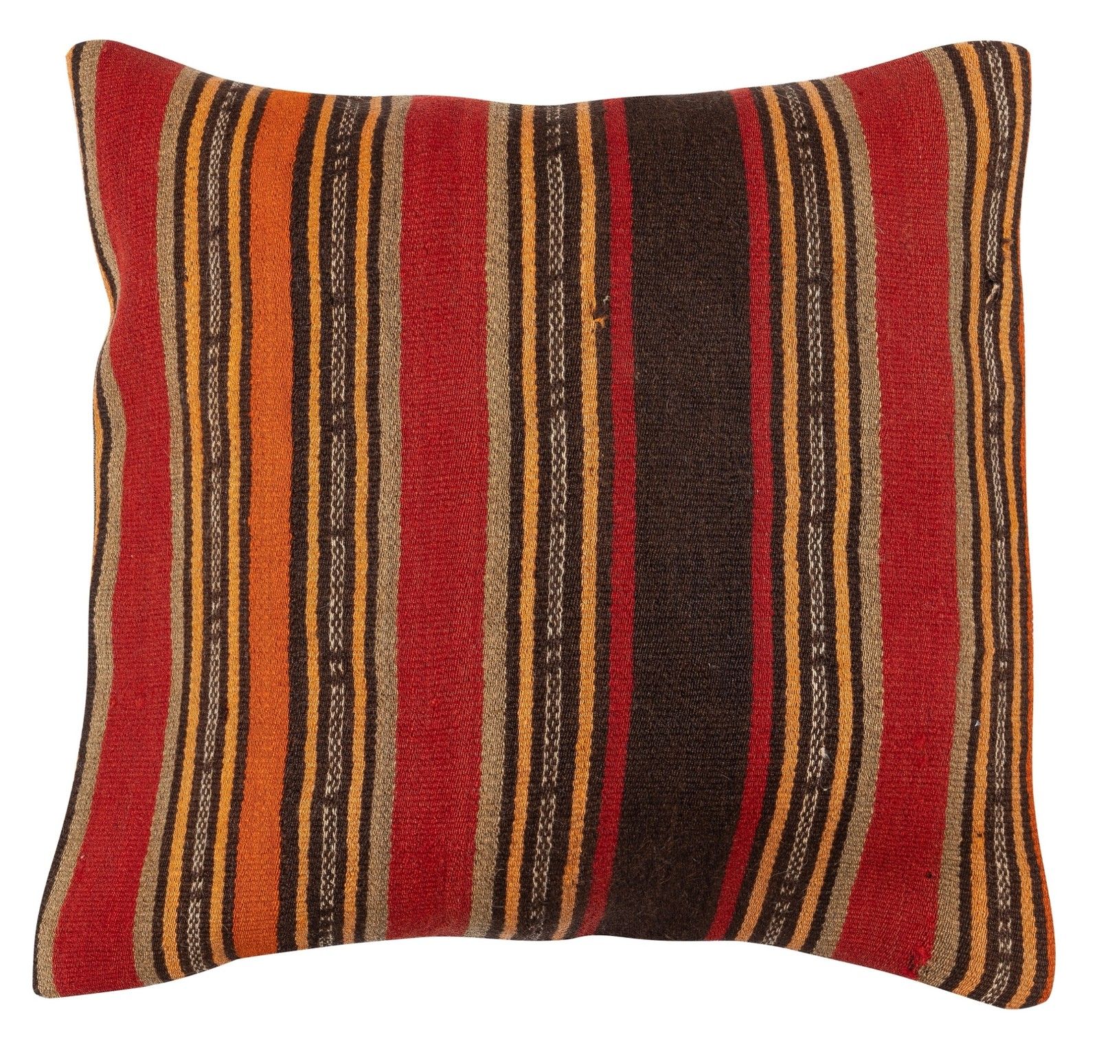 20"X20" Set Of 2 Hand Woven Kilim Cushion Covers. A Pair Of Lace Pillow Covers photo for sale