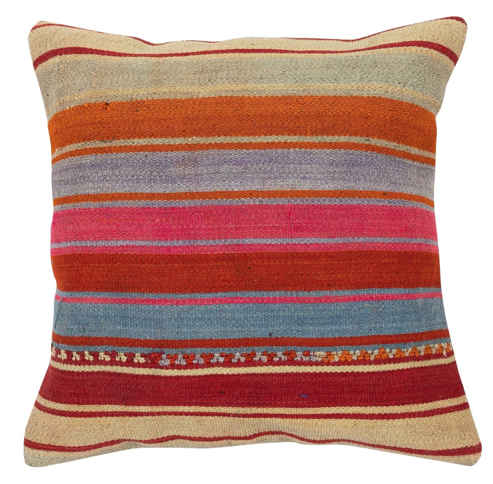 20"X20" Set Of 2 Handwoven Kilim Cushion Covers. Throw Pillows. Accent Pillows photo for sale