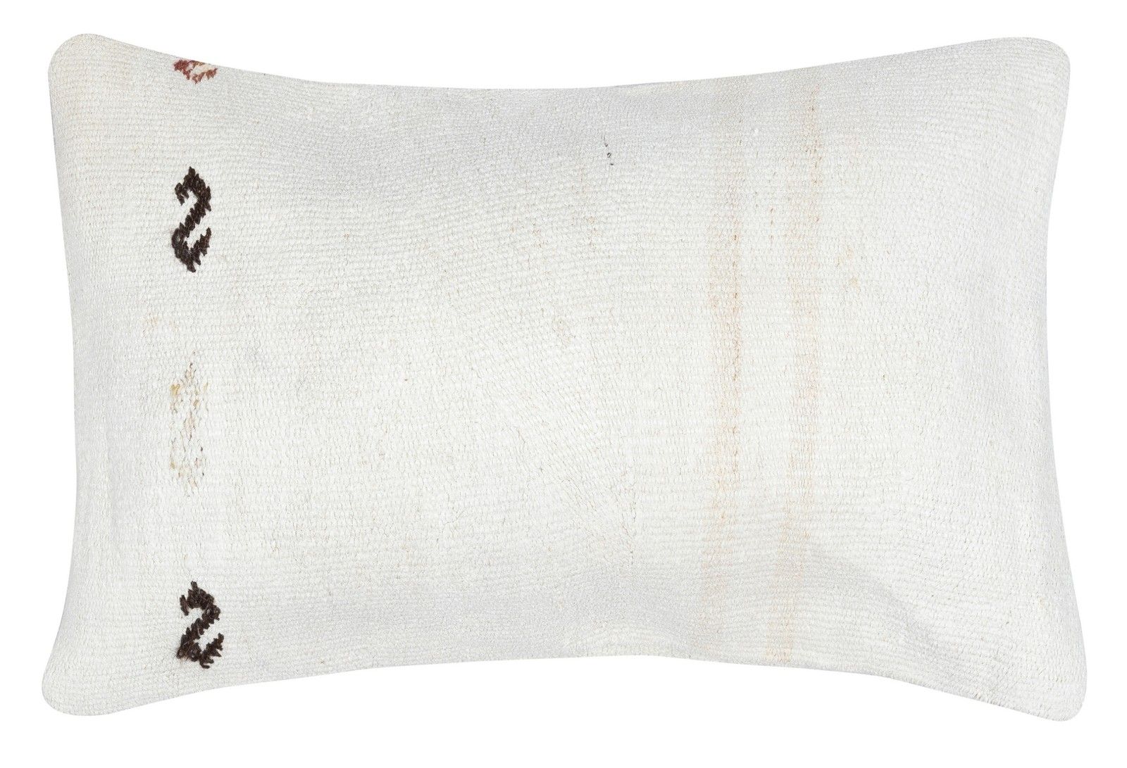 16"X24" Vintage Hemp Kilim Cushion Cover. Handmade Lumbar Pillow Cover