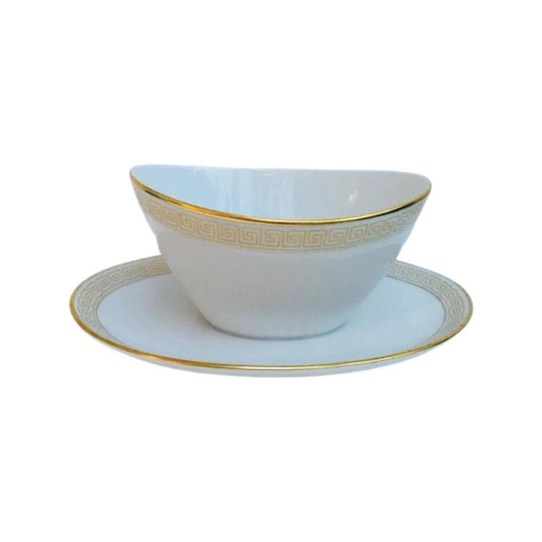 Vintage Seltmann Weiden Bavaria Sauskom: Wit Porselein Met Gouden Rand
