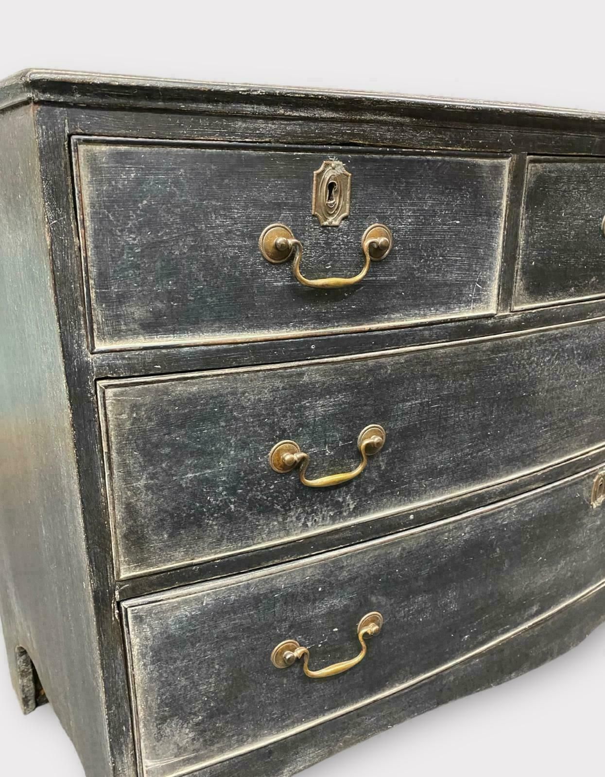 Georgian Five Drawer Chest Of Drawers In Later Paint photo buy