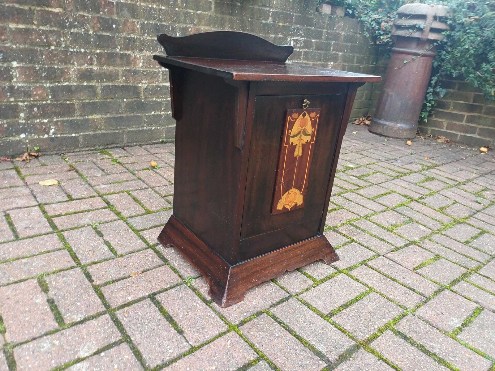 Top Quality Antique Arts & Crafts Mahogany Inlaid Coal Scuttle Vintage Mackintosh Style Art Nouveau C1900 photo buy