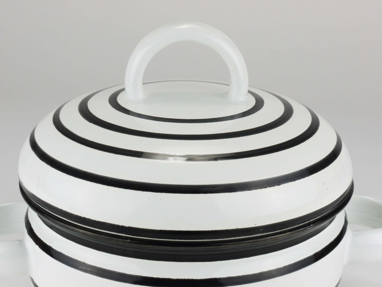 photo buy Carl Aubock III Enameled „Culinar“ Pot With Lid, Ostovics Vienna, Austria, 1970s