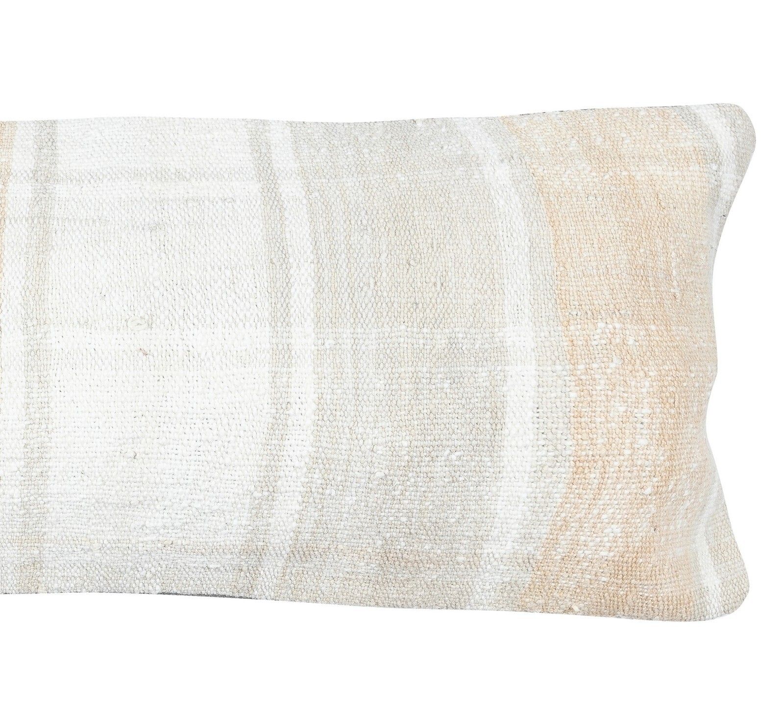 12"X35" Natural Hemp Cushion Cover. Vintage Handwoven Lumbar Pillow Cover photo for sale