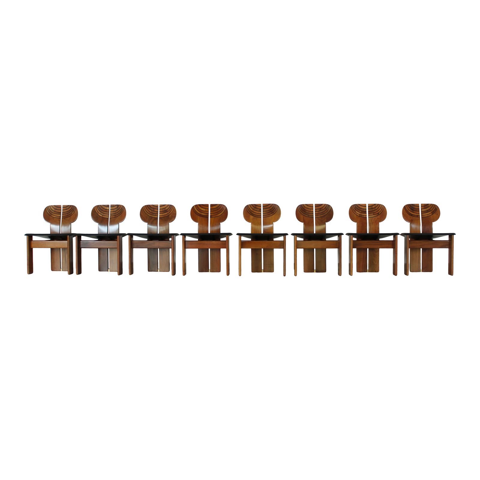 Africa Dining Chairs By Afra And Tobia Scarpa For Maxalto, 1976,  Set Of 8 photo vintage