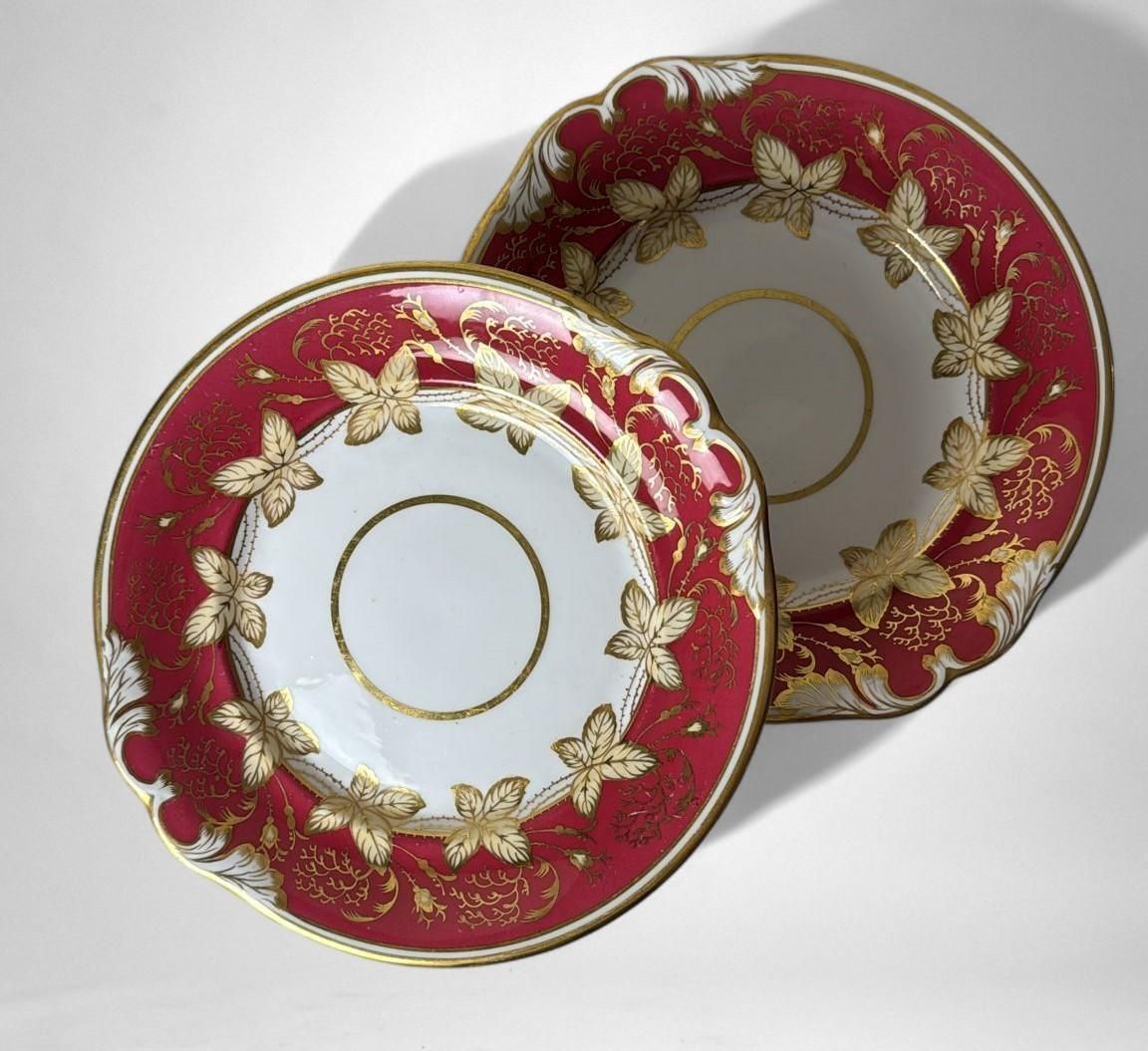 Napoleon III Pair Of French “Porcelaine De Paris” Dessert Trays photo 672.0
