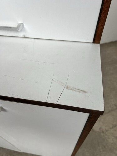 photo furniture Vtg Late Mid Century Medical Cabinet Sideboard Wall Unit Retro Bookcase