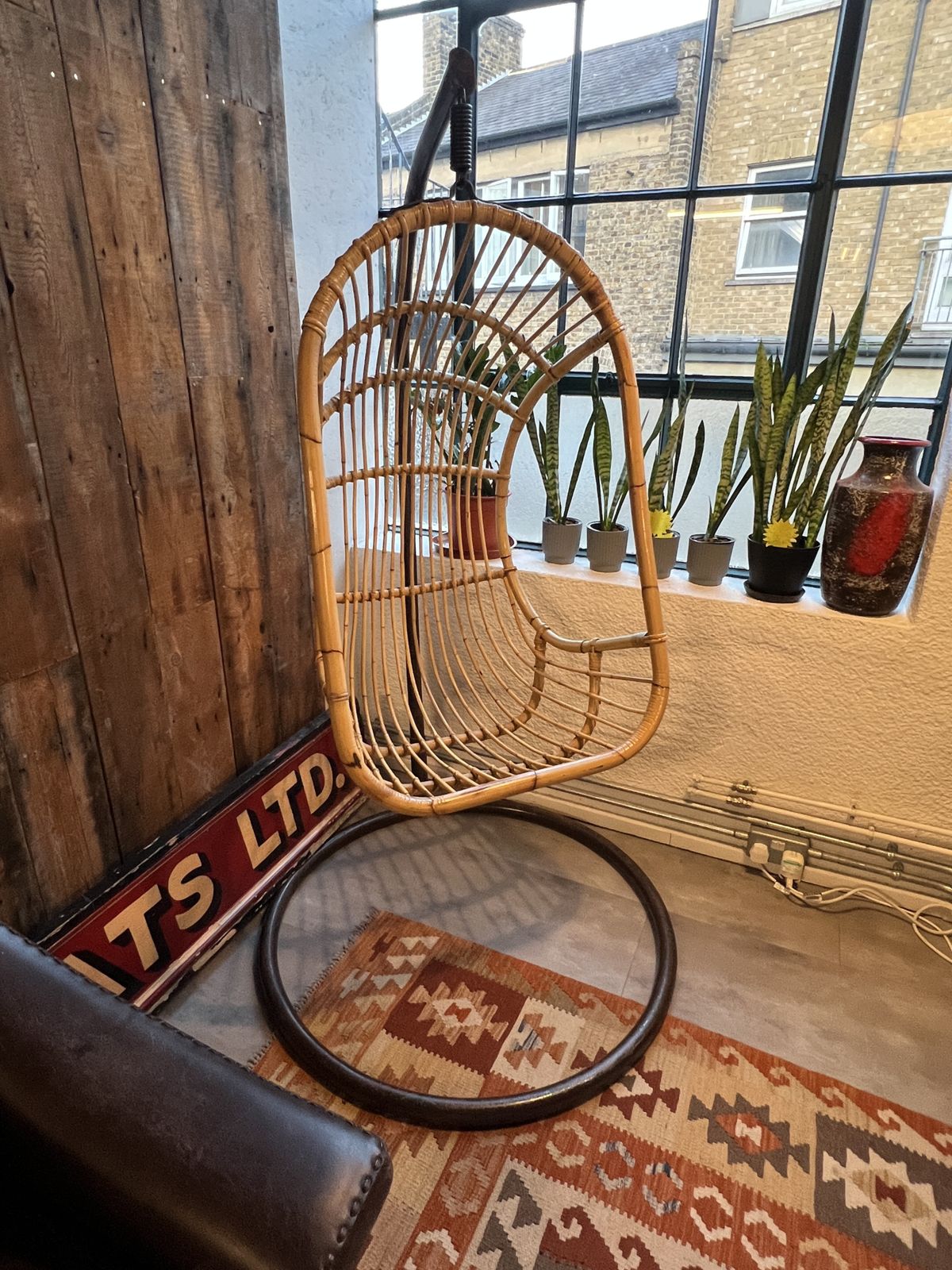 1960/70s Rattan/Bamboo Hanging Egg Chair photo Furniture