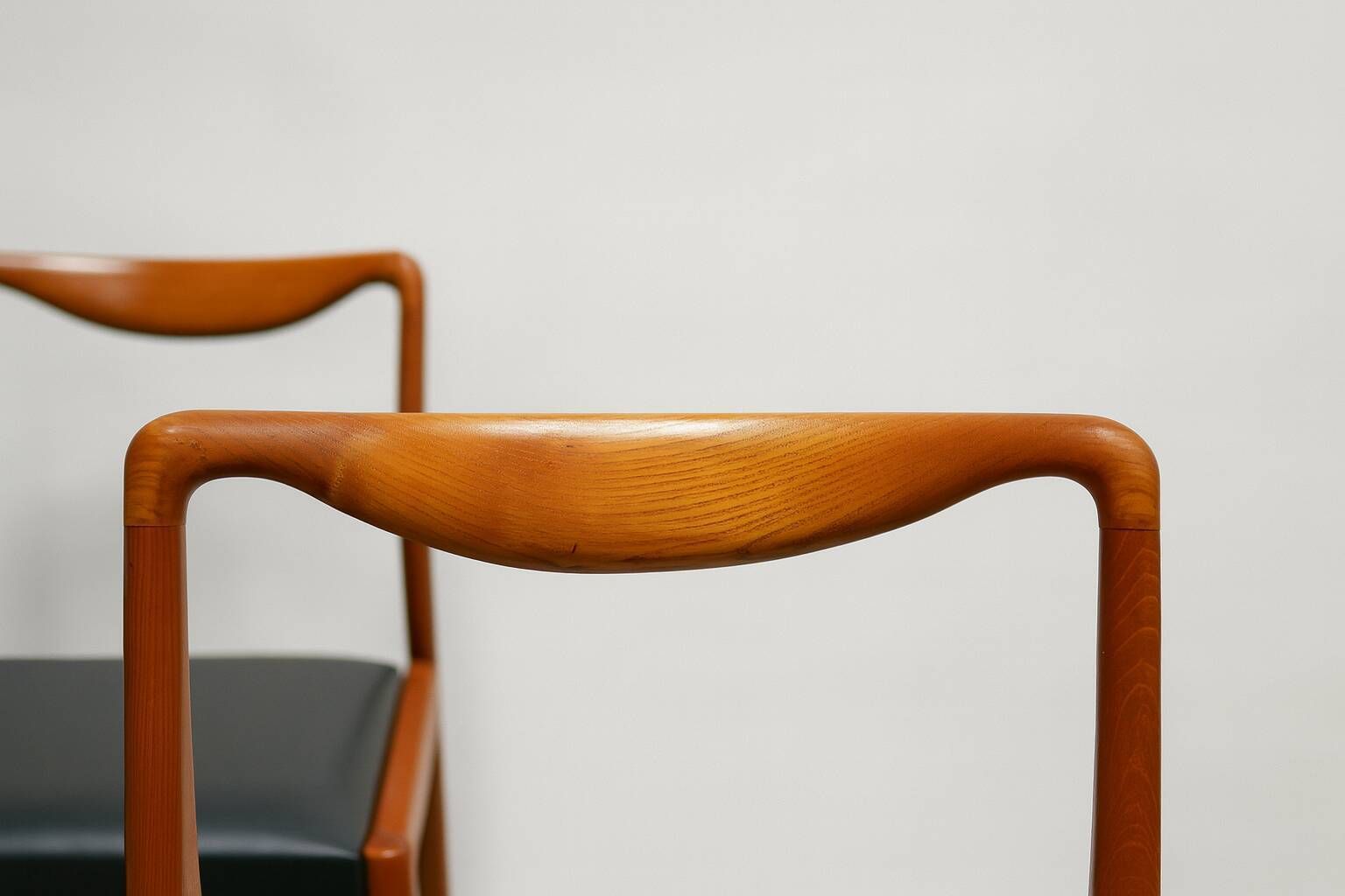 Set Of 4 Vintage Scandinavian Wooden Chairs — 1960s — Danish Style photo for sale