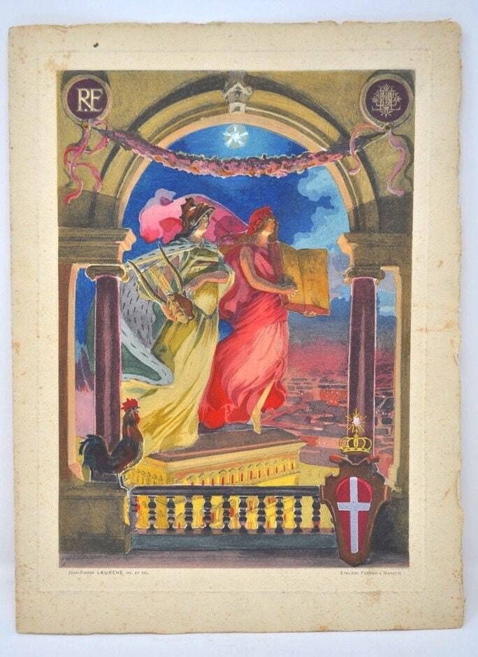 Antique Royal Dinner Menu 1904 King Queen Italy Palazzo Farnese Rome Rare