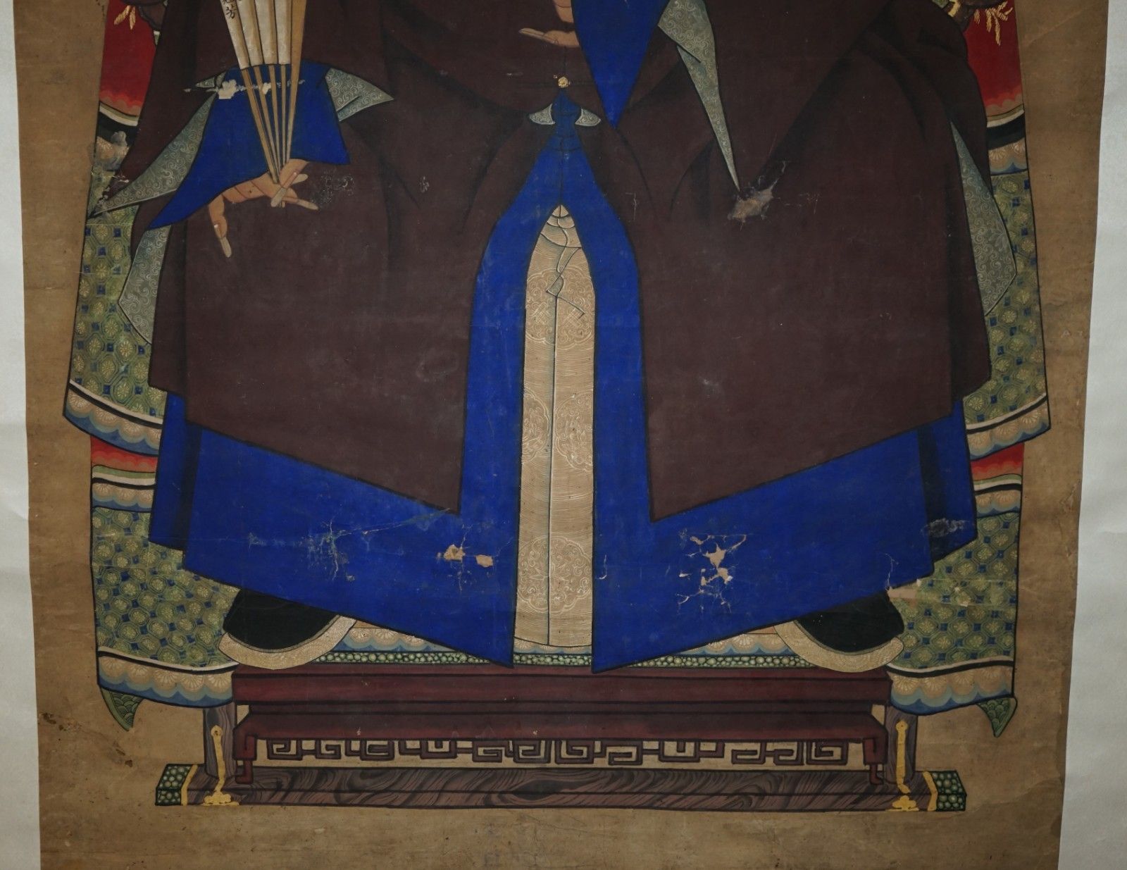 photo buy Fine & Collectable 2.4 Meter High Antique Circa 1860 Chinese Ancestral Portrait