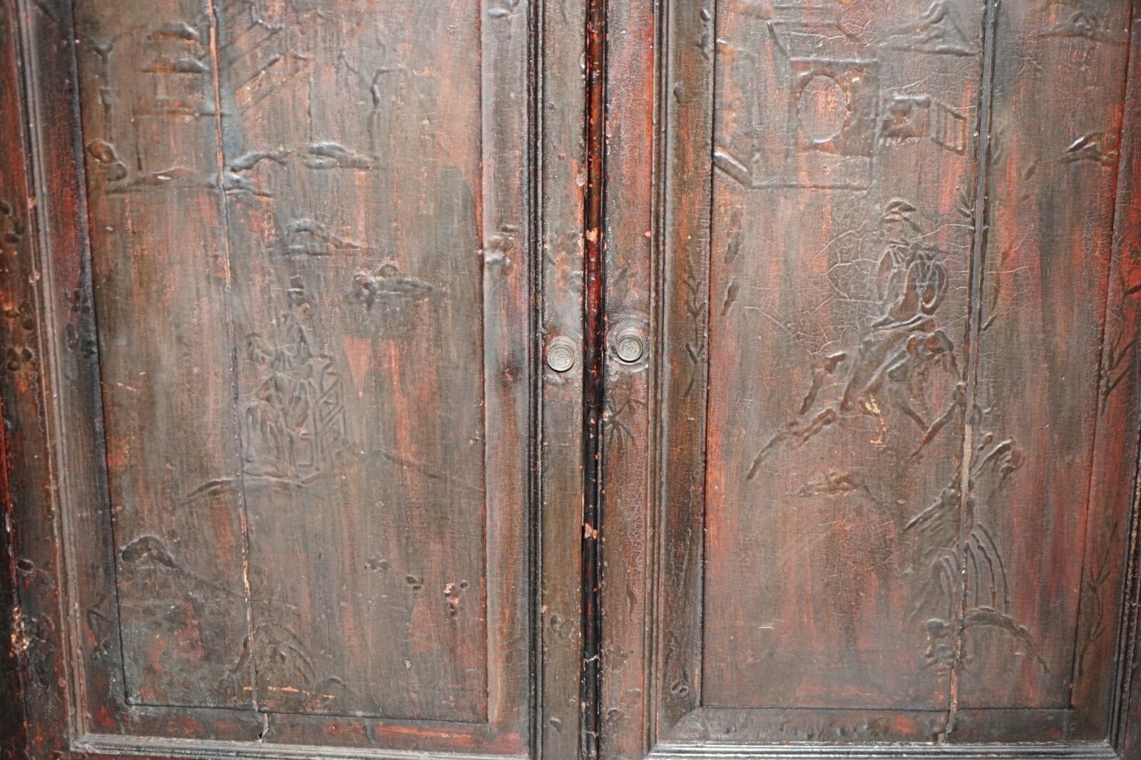 Exquisite Antique 18th Century Chinese Chinoiserie 1780 China Cabinet Cupboard photo buy