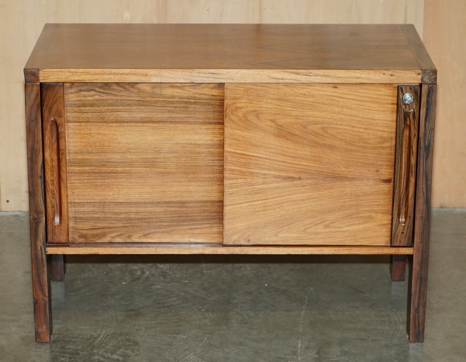 Stunning Pair Of Mid Century Modern Brazillian Wood Danish Cabinets Or Cupboards photo Furniture