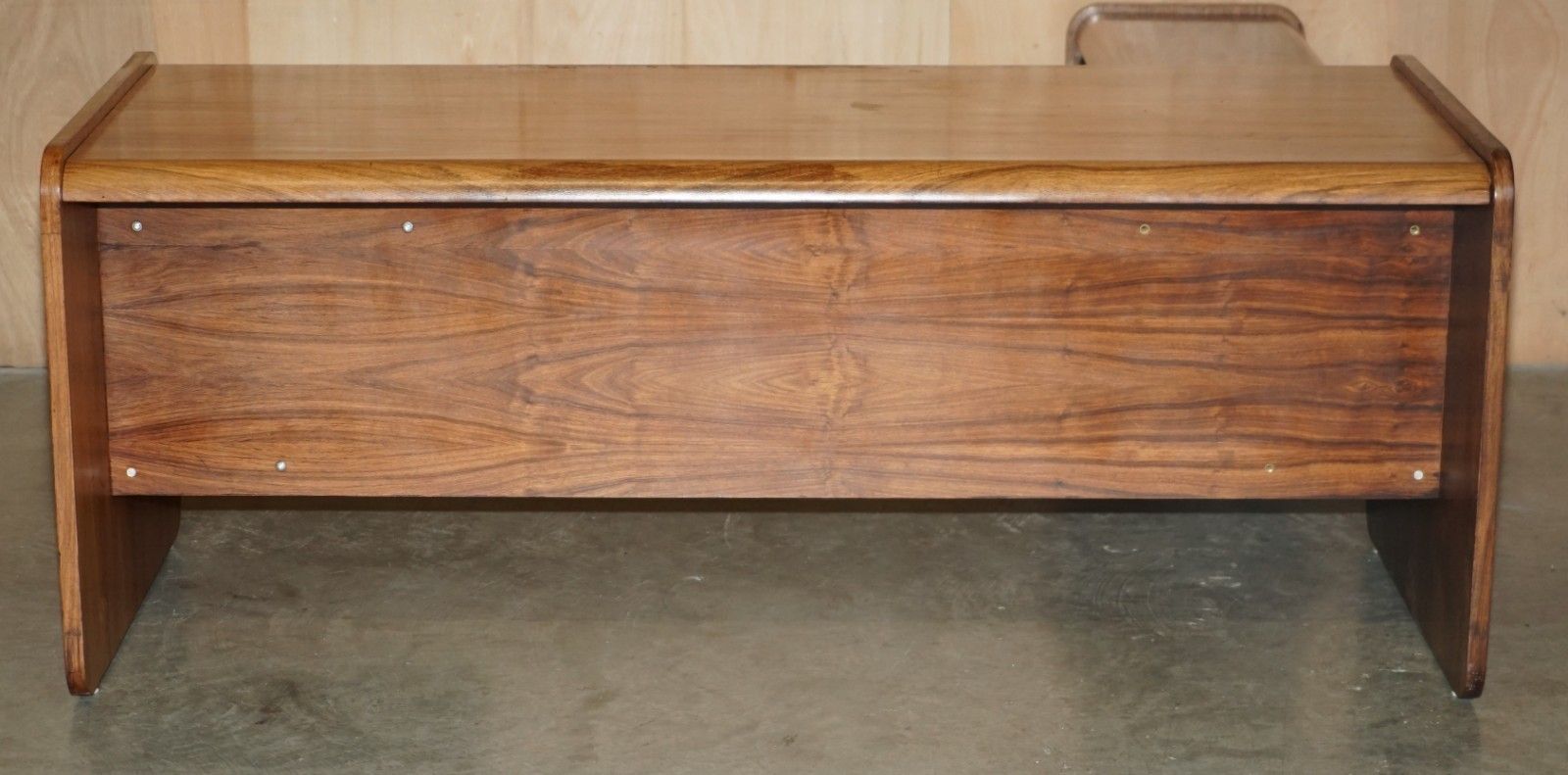 photo for sale Danish Mid Century Brazilian Wood Office Left Corner Desk Part Of Large Suite