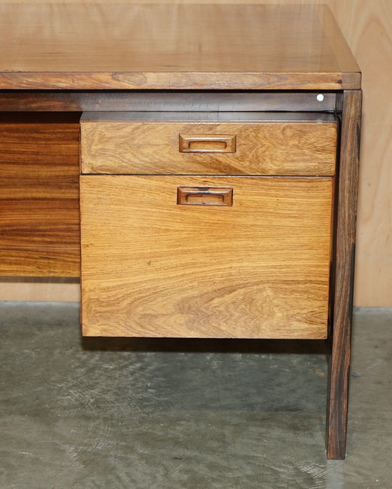 Unique Mid Century Modern Brazilian Office Desk Part Of Large Suite photo vintage