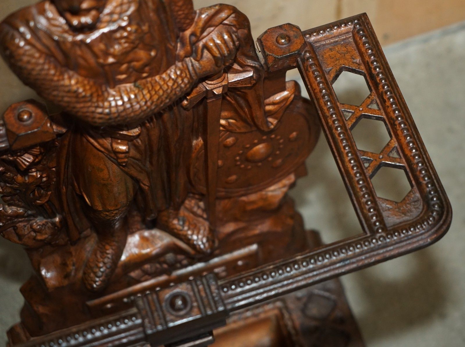 19th Century Scottish Cast Iron Umbrella Stand By Grahamston Of William Wallace photo buy