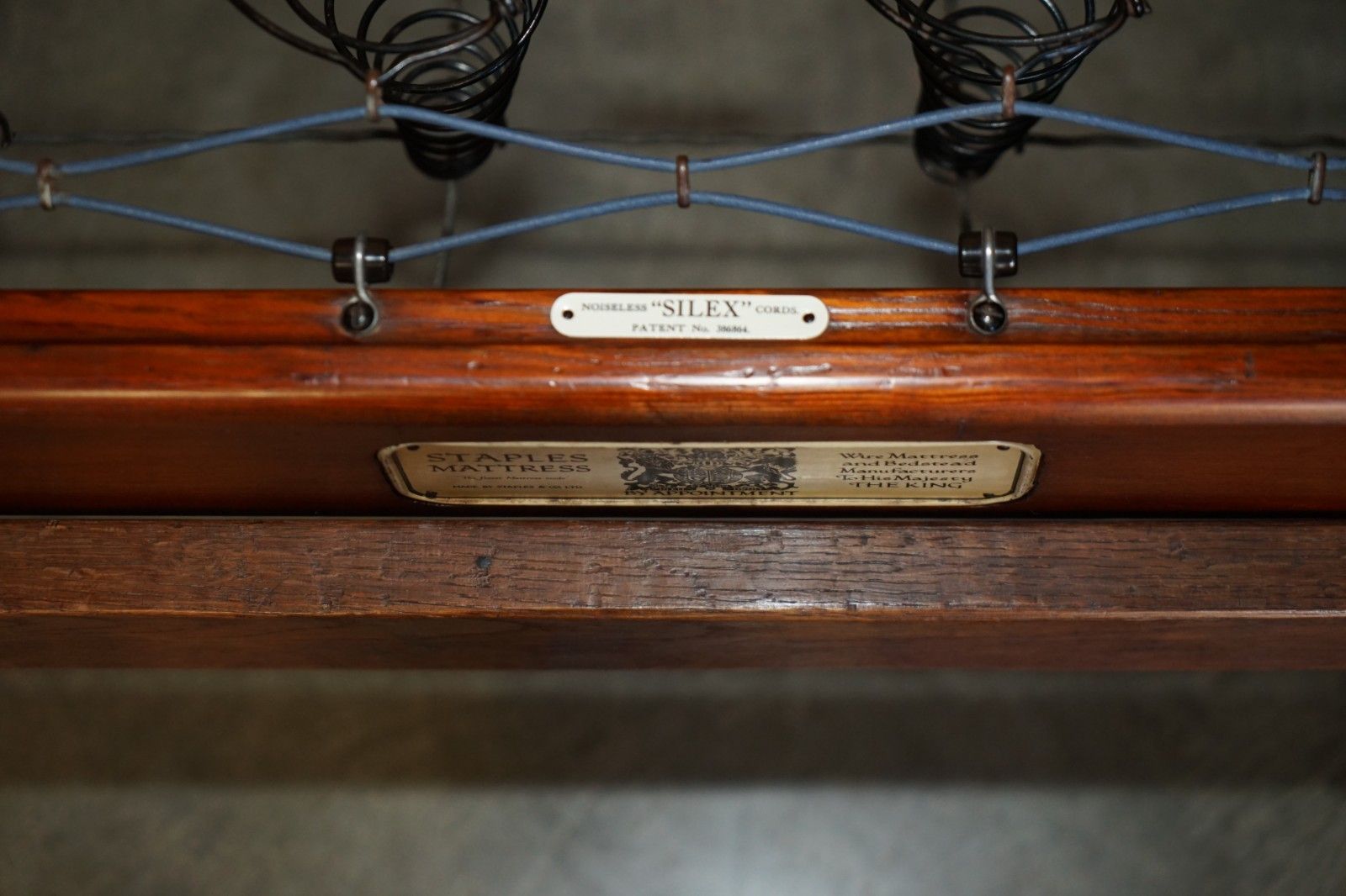 5950.0 Rare 1920's Robert Mouseman Thompson Bedstead Rare Original Staples Mattress photo