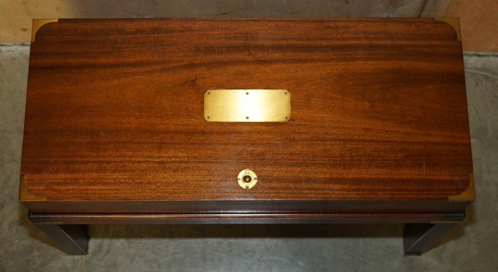 Royal Warrant Military Campaign Dynatron Hfc 65 Record Player Radio Coffee Table photo Furniture