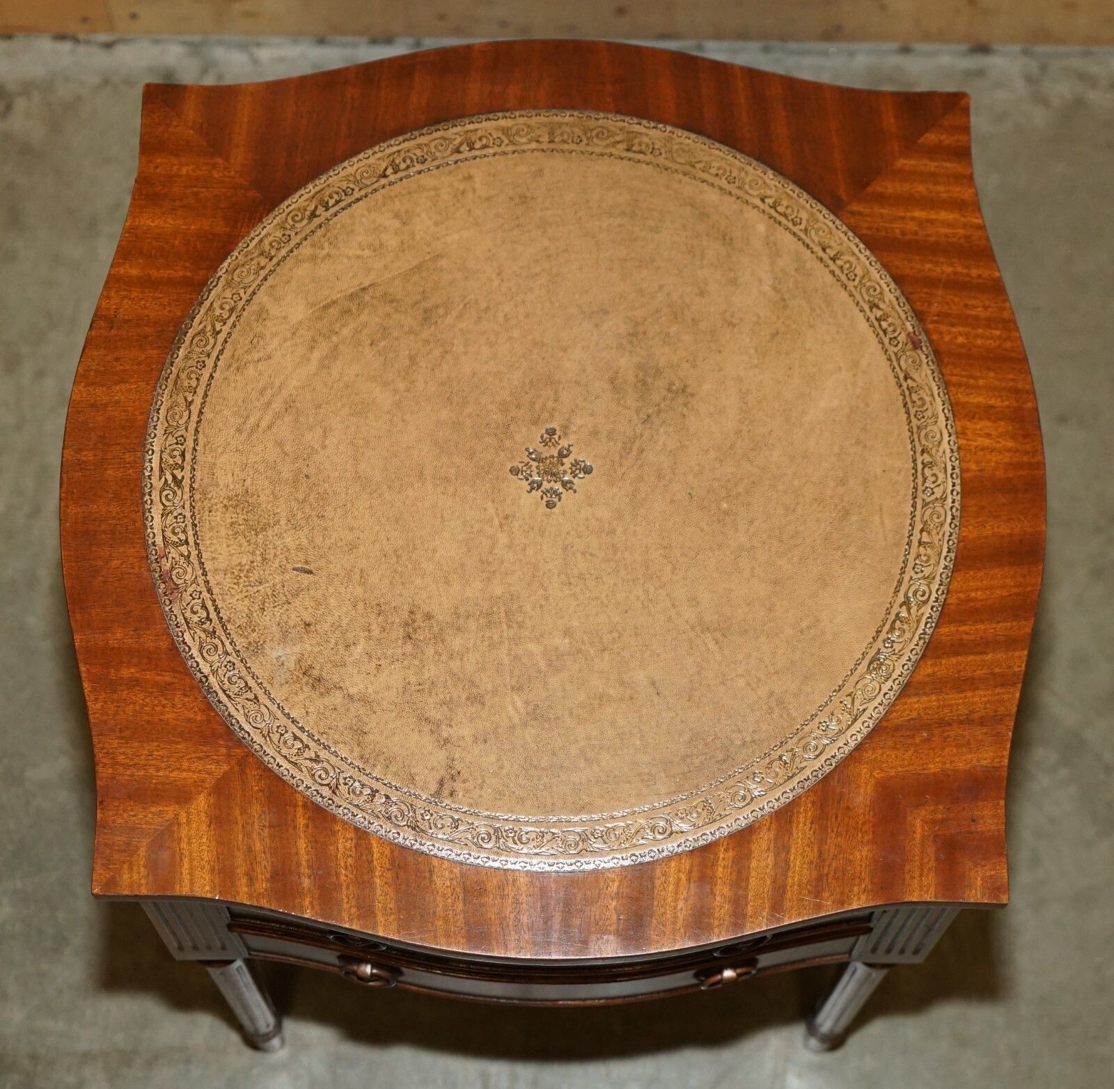 Pair Of Mid Century Bevan Funnell Mahogany & Leather Side End Bedside Tables photo buy