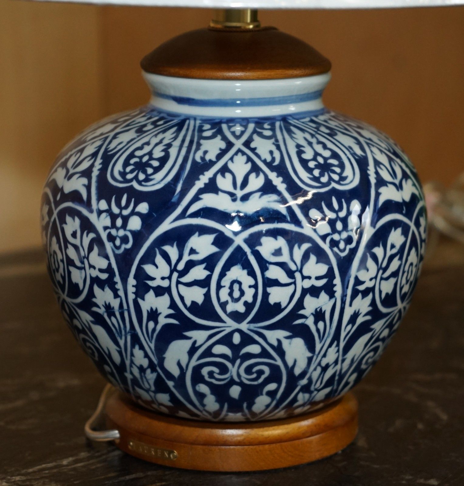 photo furniture 1 Of 4 Brand New In The Box Ralph Lauren Porcelain Vase Cobalt Blue Table Lamps